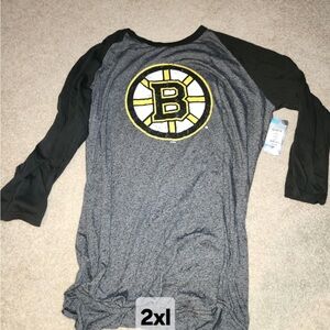 Majestic Gray and Black Long Sleeve Tee